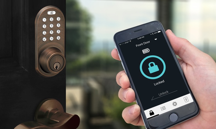 keyless door lock with keypad